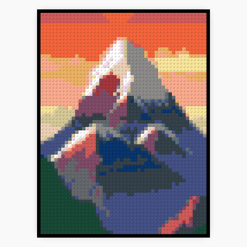 Wallpaper minimalist mountain