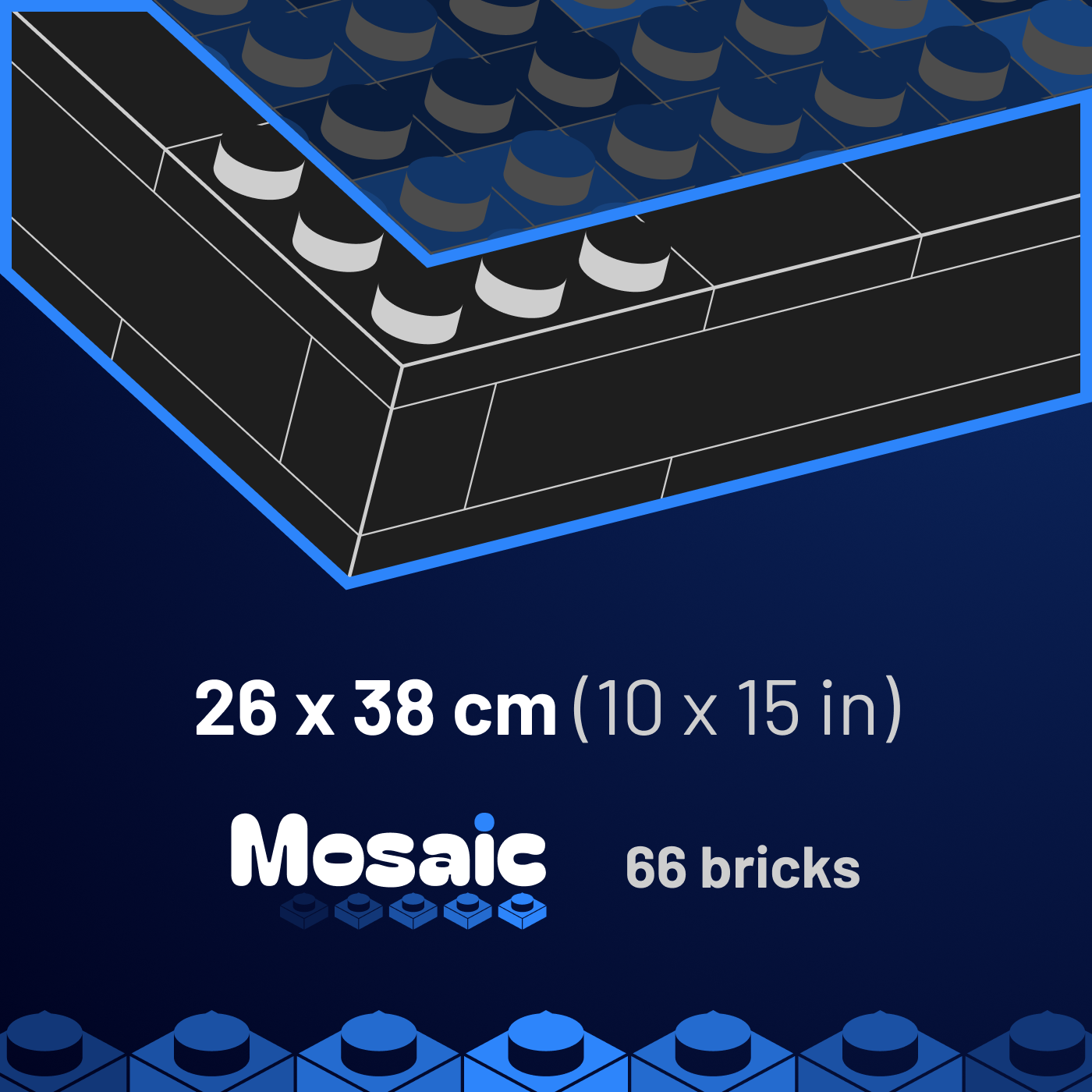 MOSAIC-tavelram - 26 x 38 cm (10 x 15 in)