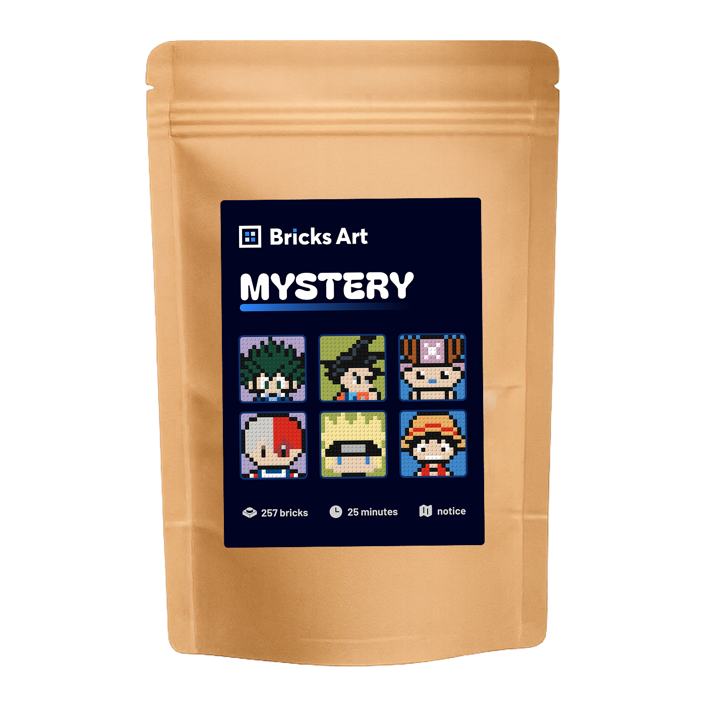 Pixel art mystère - Collection ANIMÉS #1