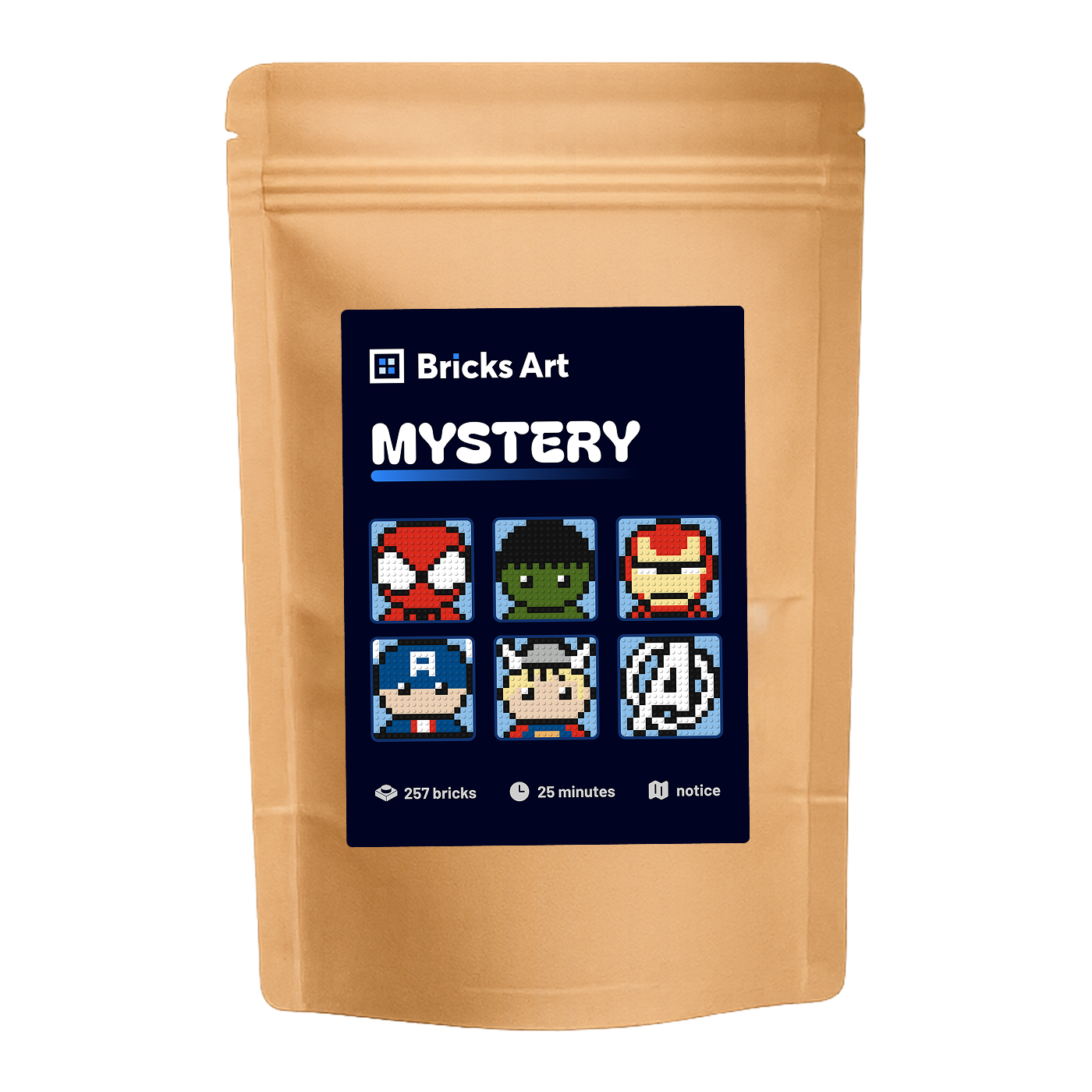 Pixel art mystère - Collection HÉROS